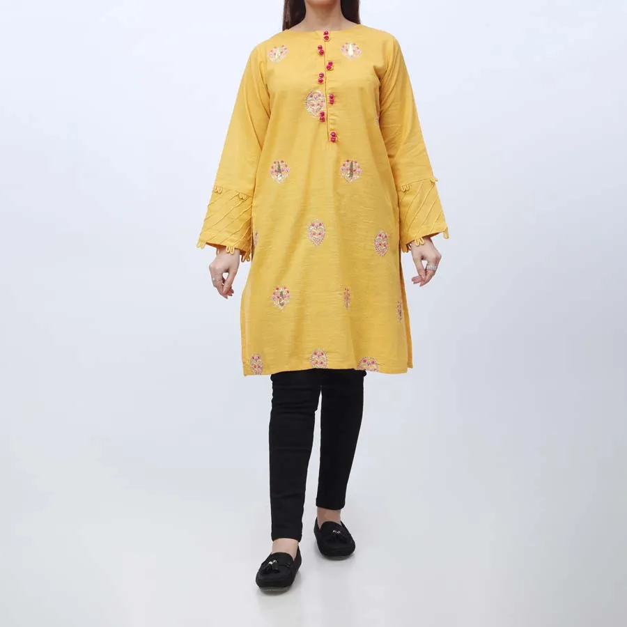 1PC- Embroidered Khaddar Shirt PW3044