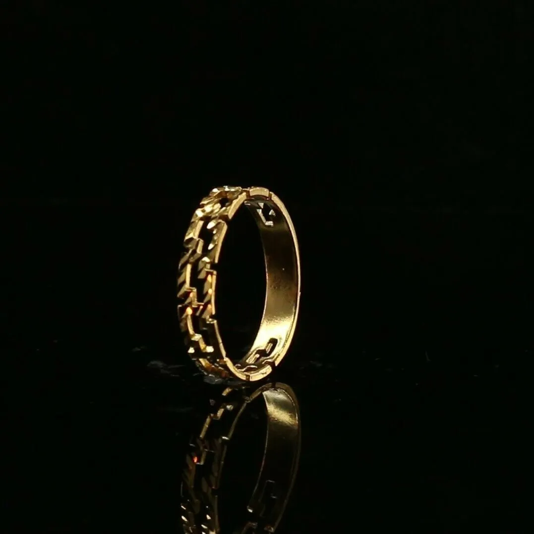 22k Gold Elegant S Link Modern Design Ladies Ring (Size R2073)