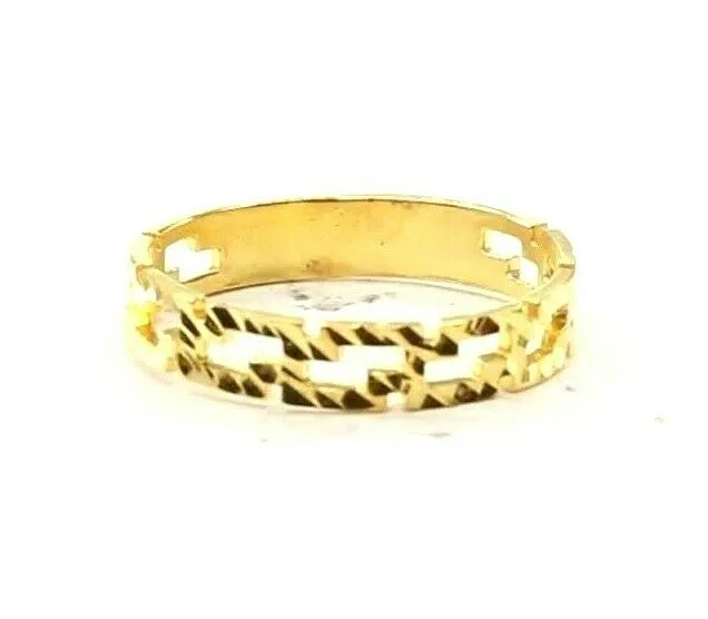 22k Gold Elegant S Link Modern Design Ladies Ring (Size R2073)