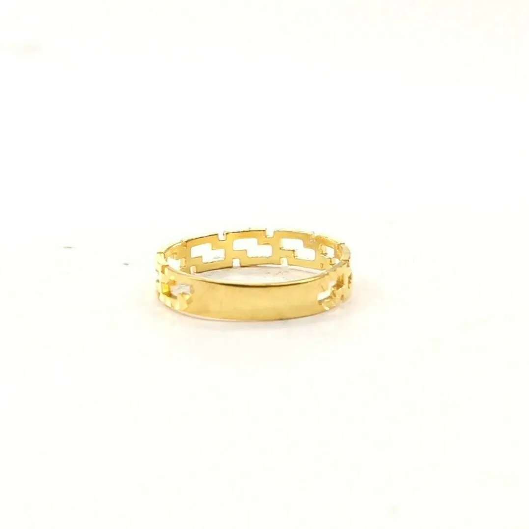 22k Gold Elegant S Link Modern Design Ladies Ring (Size R2073)