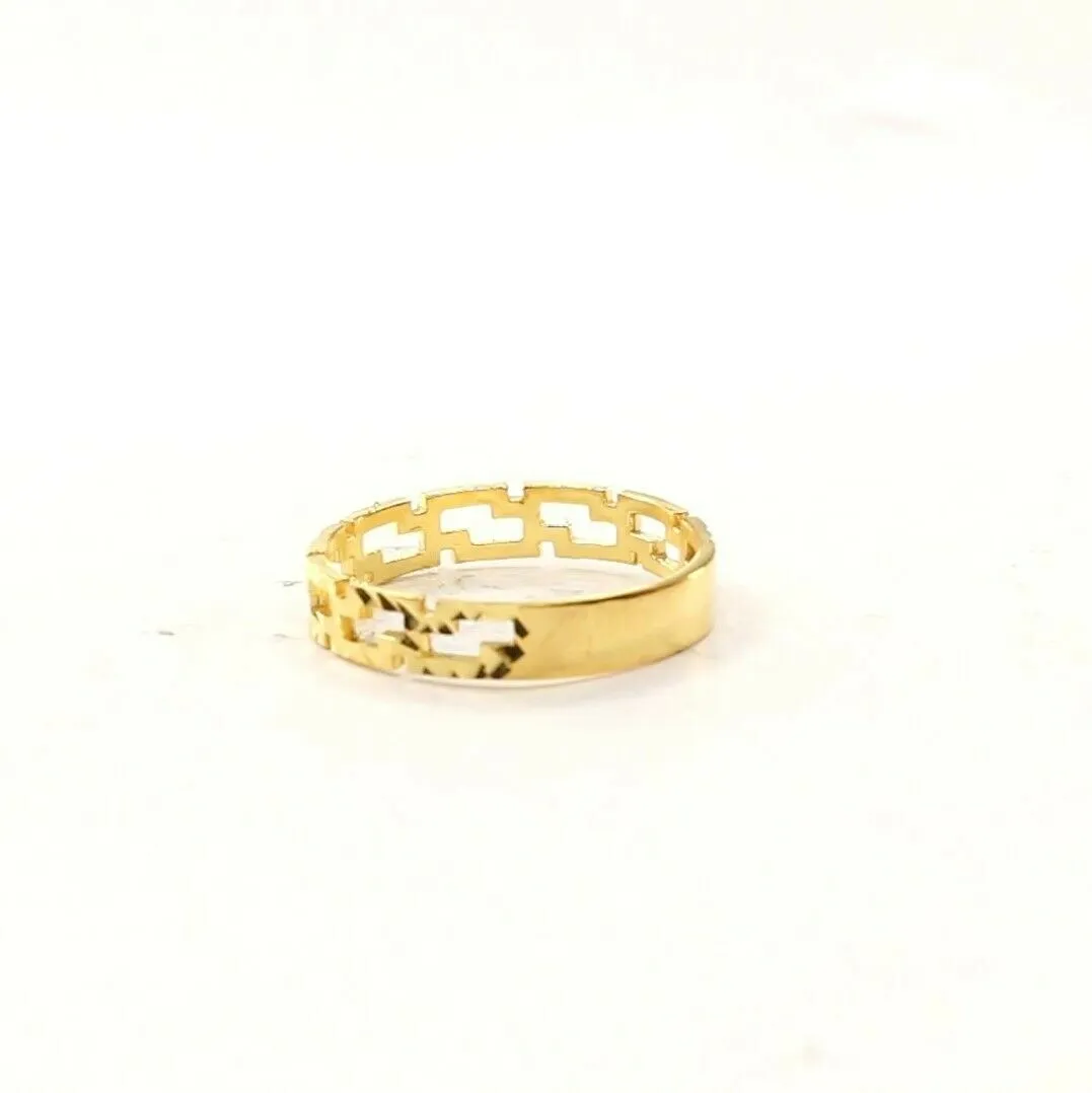 22k Gold Elegant S Link Modern Design Ladies Ring (Size R2073)