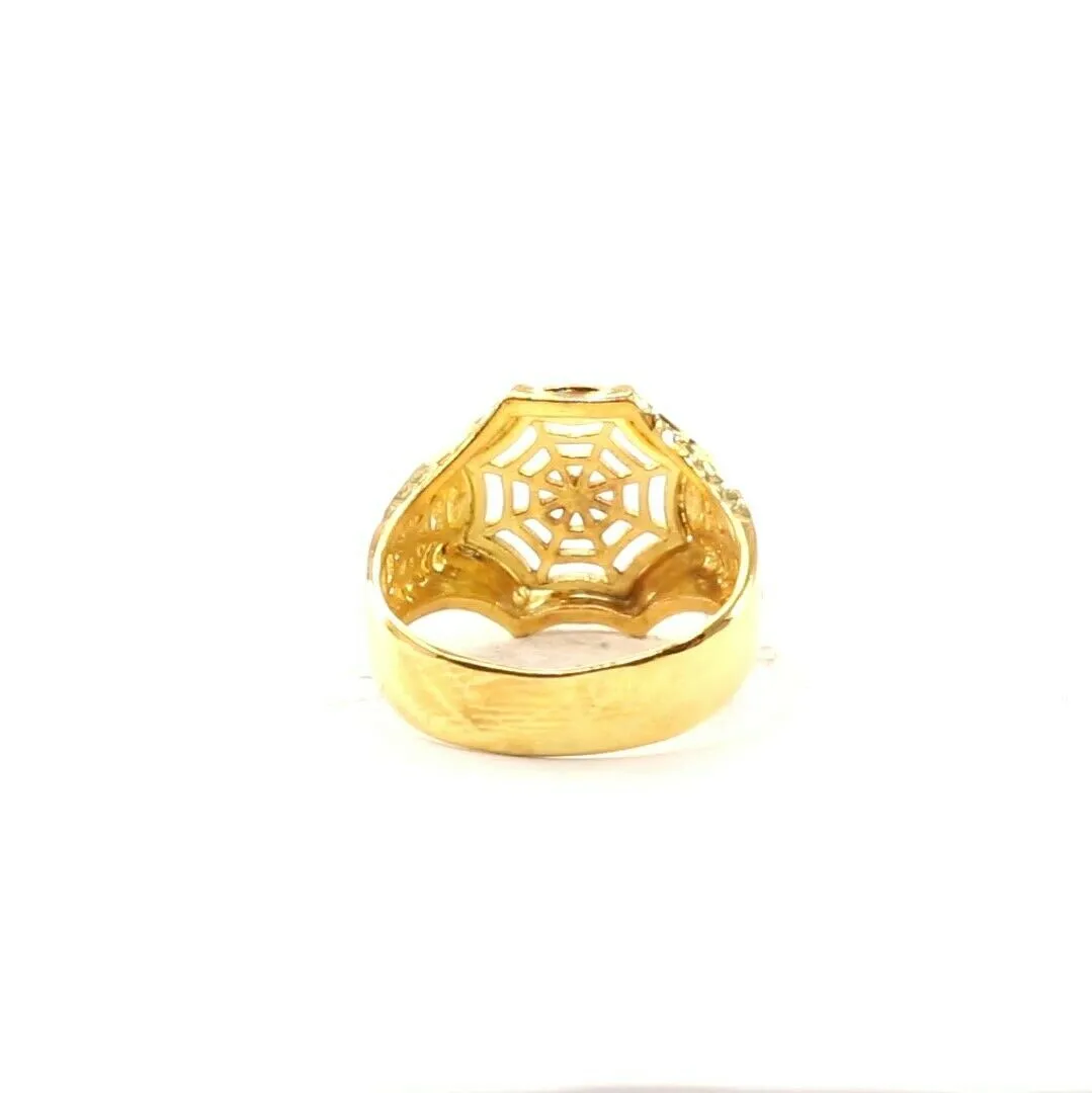 22k Gold Ring for Women - Elegant Classic Solid Band | Resizable - R2048MON