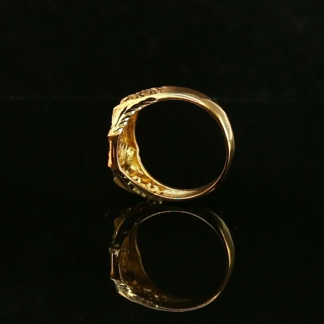 22k Gold Ring for Women - Elegant Classic Solid Band | Resizable - R2048MON