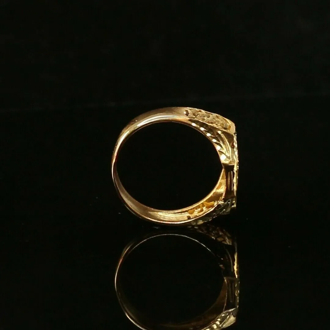 22k Gold Ring for Women - Elegant Classic Solid Band | Resizable - R2048MON