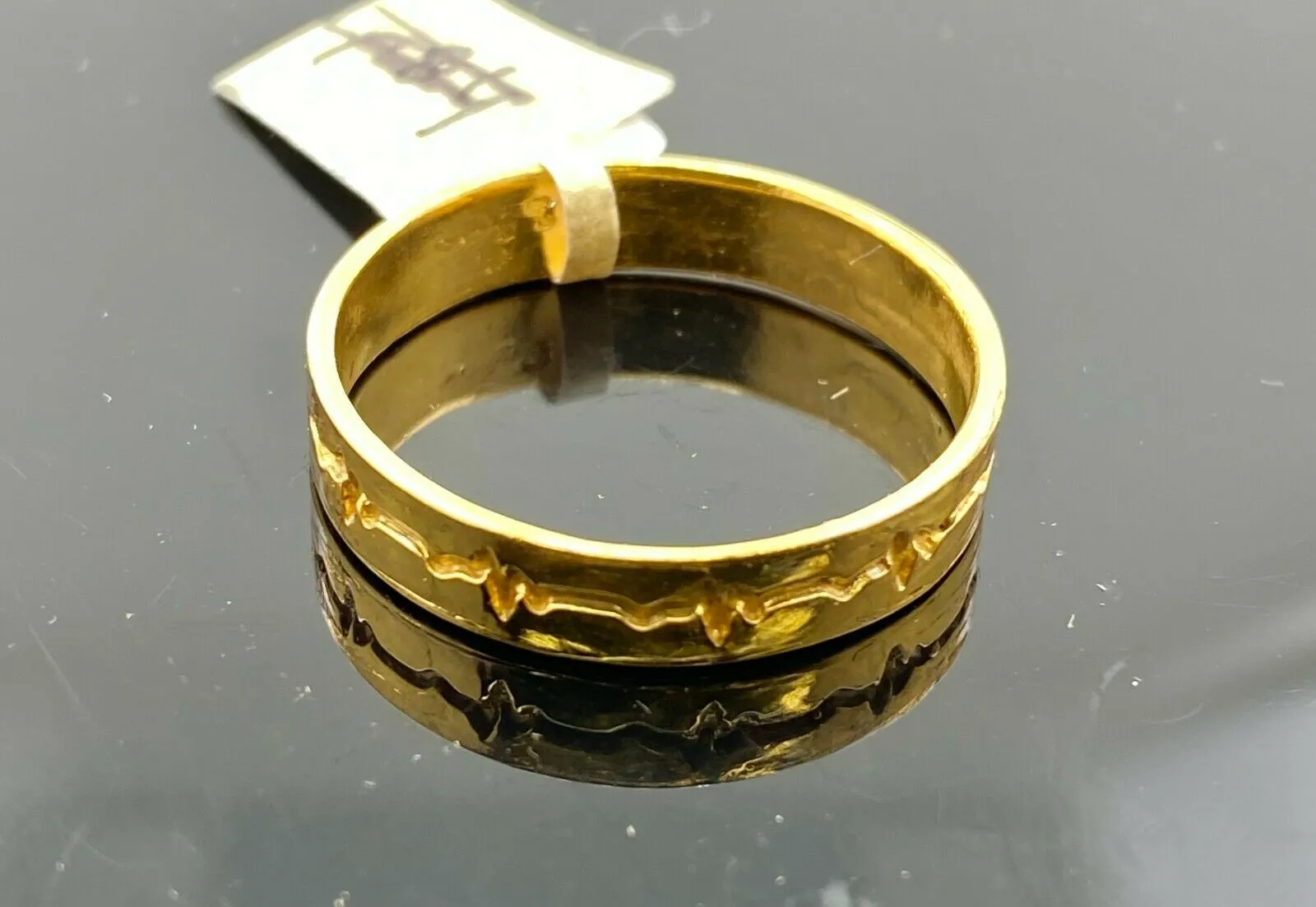 22k Ring Solid Gold ELEGANT Charm Ladies Band SIZE 11.25 RESIZABLE r2583mon