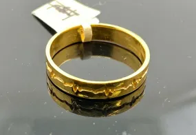 22k Ring Solid Gold ELEGANT Charm Ladies Band SIZE 11.25 RESIZABLE r2583mon