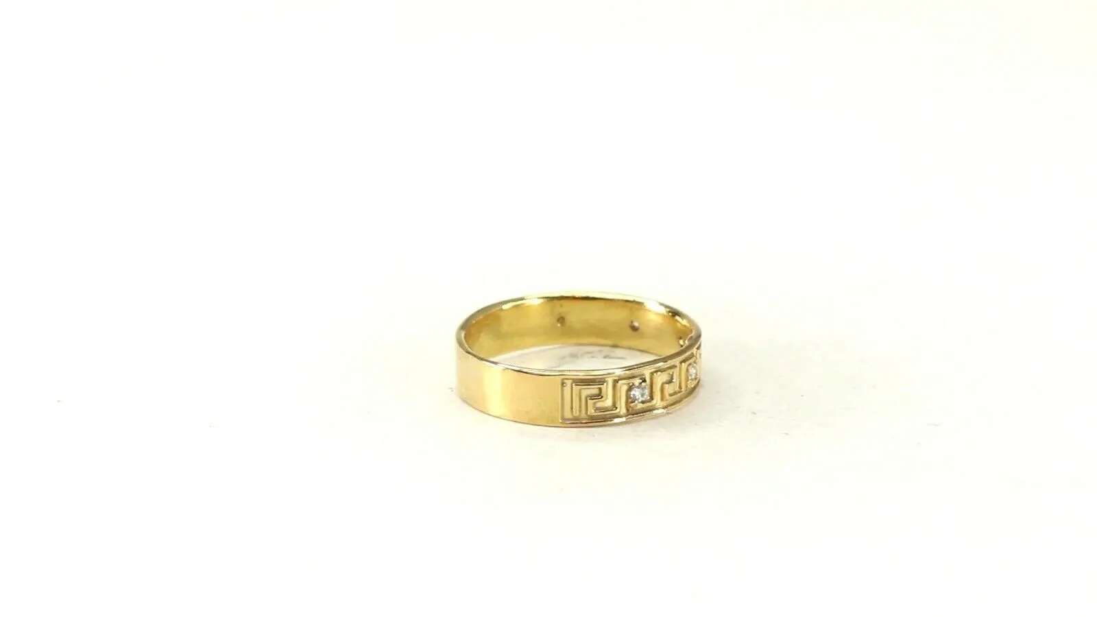 22k Ring Solid Gold ELEGANT Charm Ladies Band SIZE 7.5 RESIZABLE r2933mon