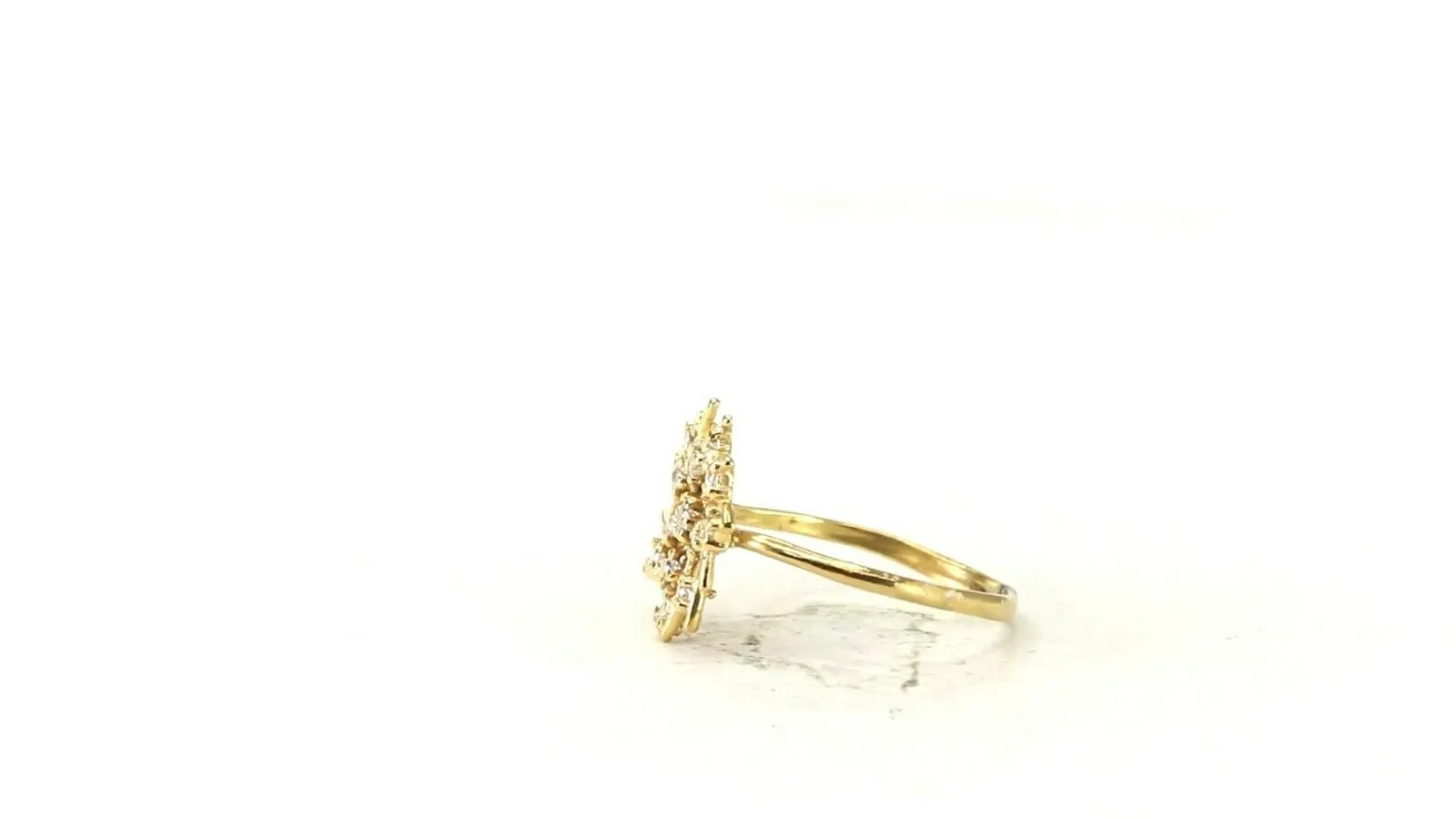 22k Ring Solid Gold ELEGANT Charm Ladies Band SIZE 8 RESIZABLE r2923mon