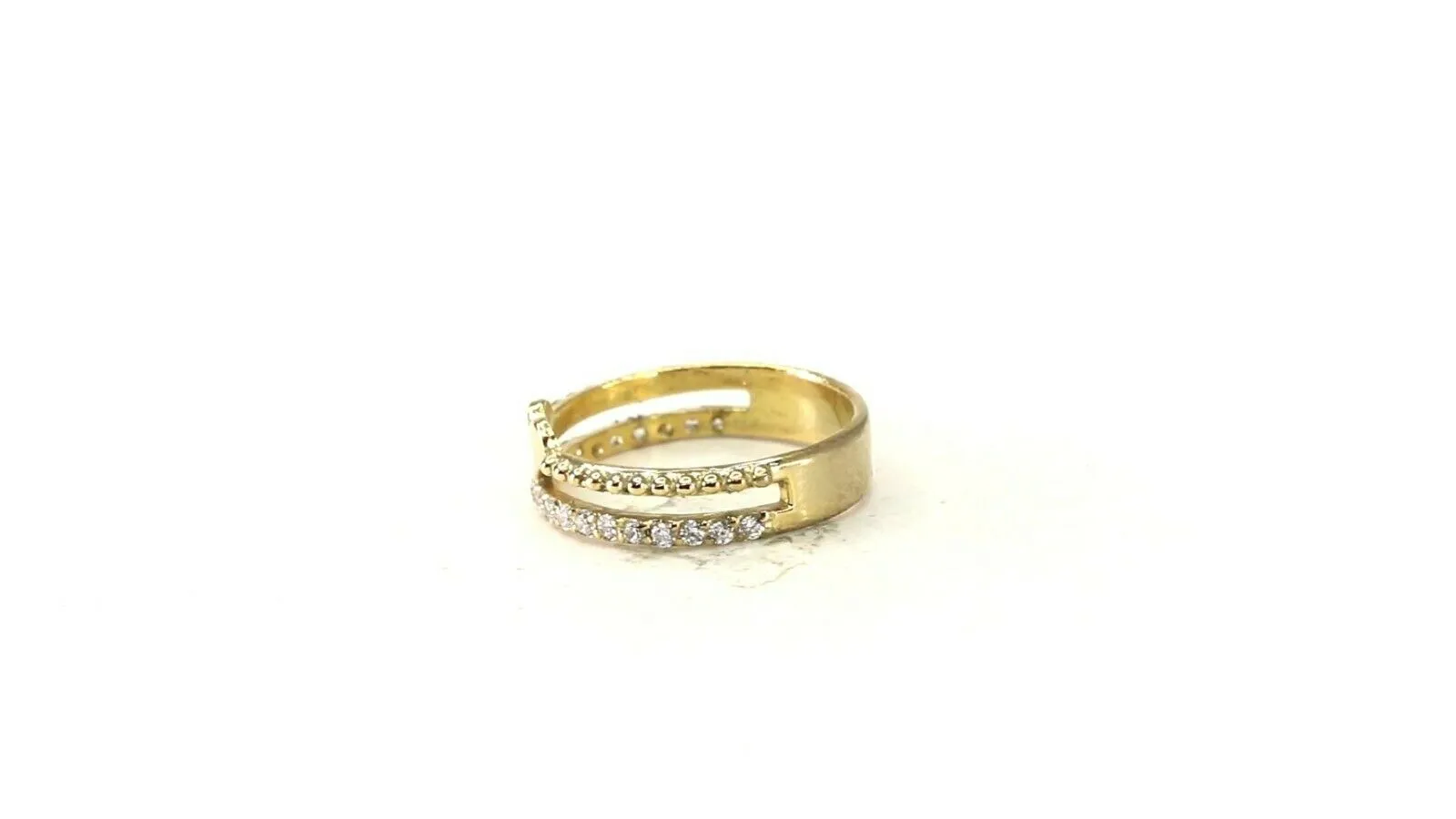 22k Ring Solid Gold ELEGANT Charm Ladies Band SIZE 8 RESIZABLE r2934mon