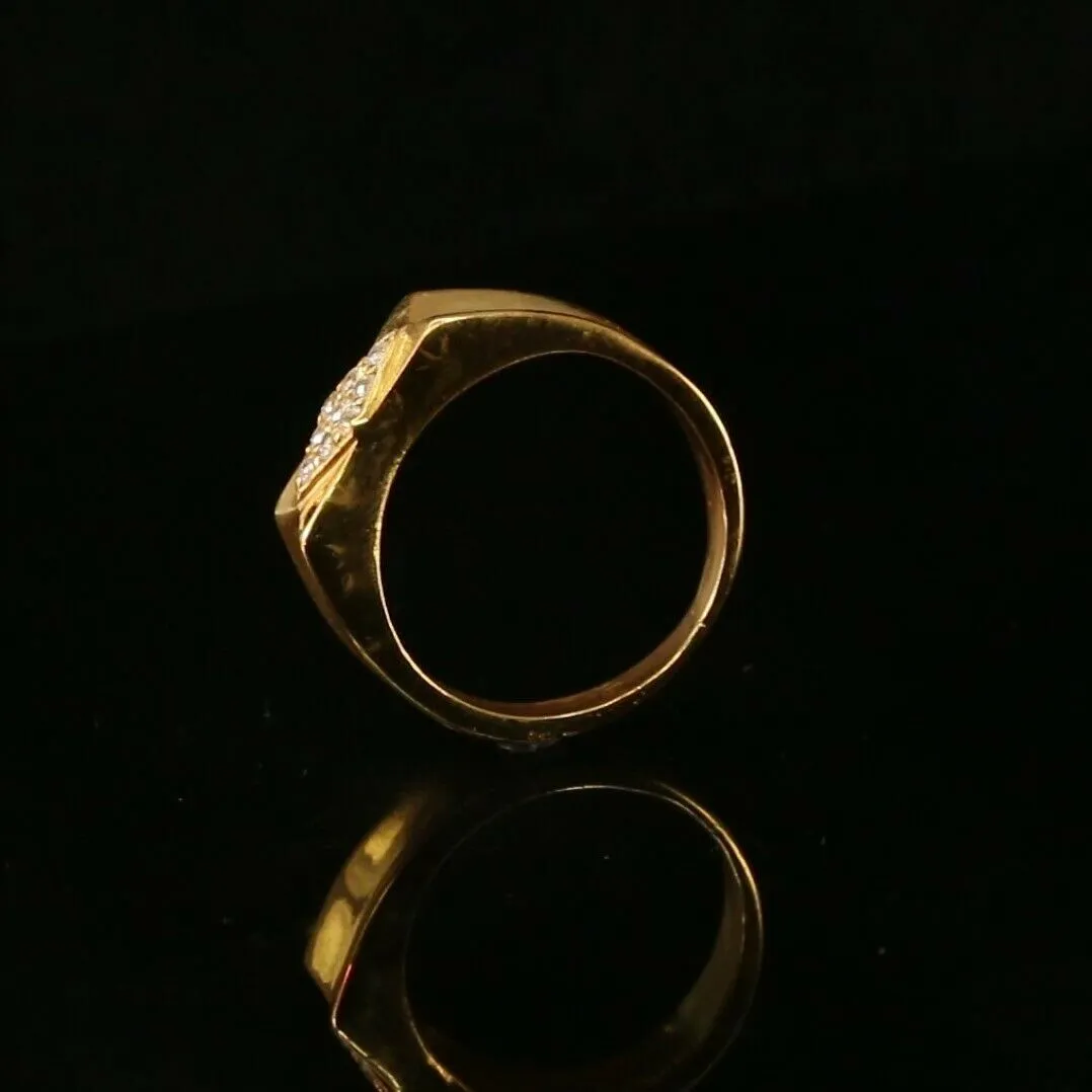 22k Ring Solid Gold ELEGANT Charm Ladies Simple Ring SIZE 8 RESIZABLE r2091