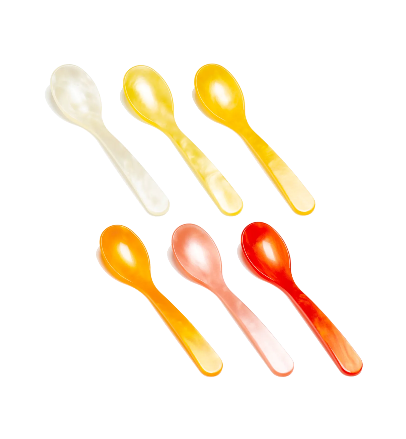 Acrylic Yellow Spoon Set