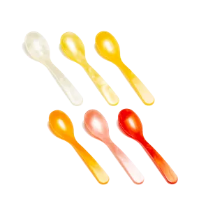 Acrylic Yellow Spoon Set