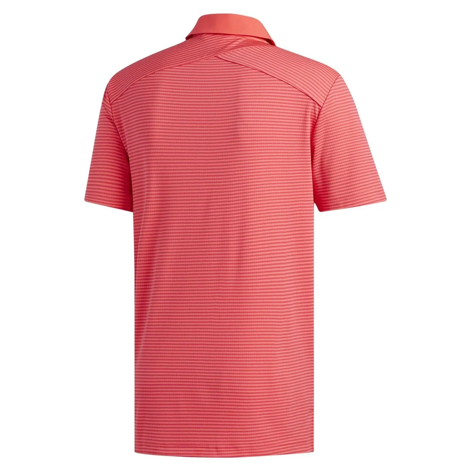 adidas Climachill Tonal Stripe Polo Shirt - Red