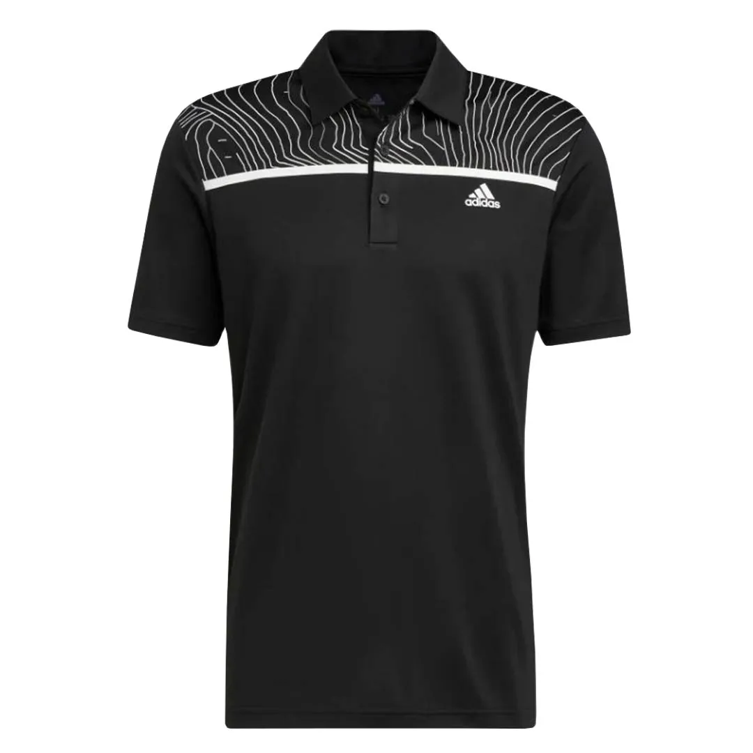 Men's Core Chest Print Polo (HF9158) by adidas