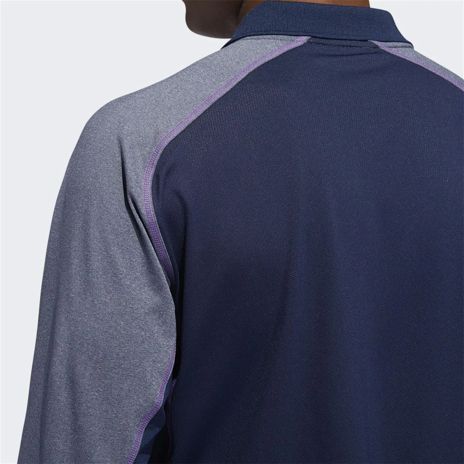 adidas Ultimate Climacool Solid Long Sleeved Polo Shirt - Navy