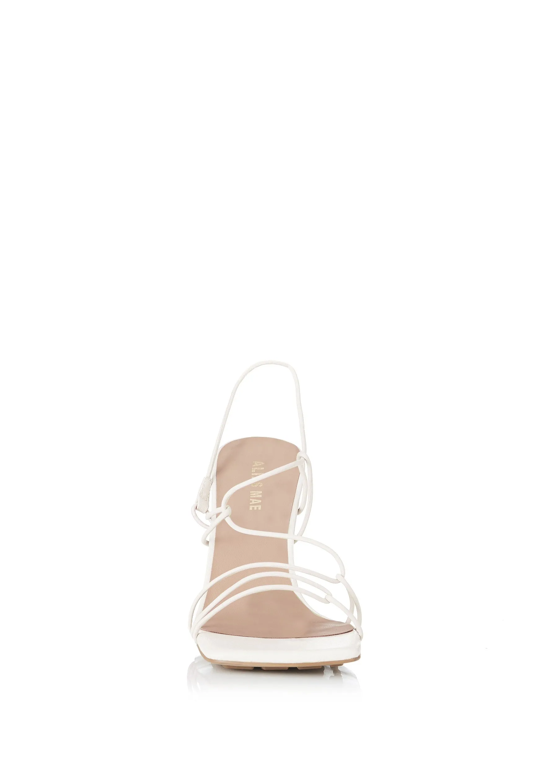 Alias Mae WOMENS LEYLA LEATHER HEELS - IVORY