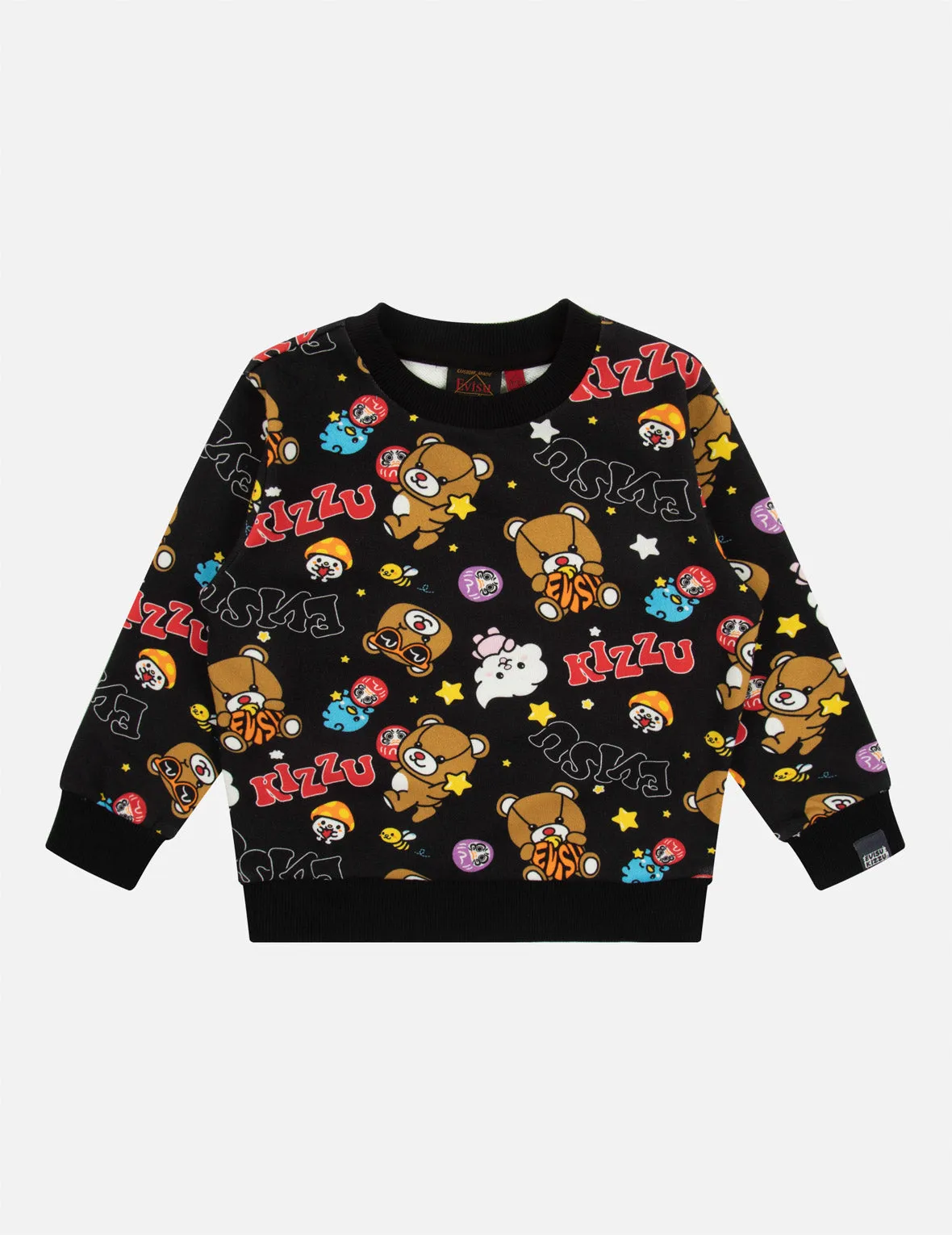 Allover KIZZU Crews Graphic Print Regular Fit Sweatshirt