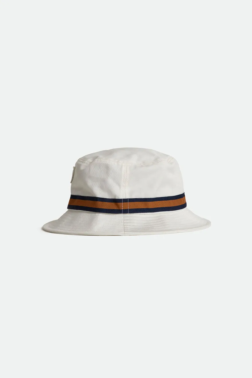 Alton Packable Bucket Hat - Off White/Washed Navy