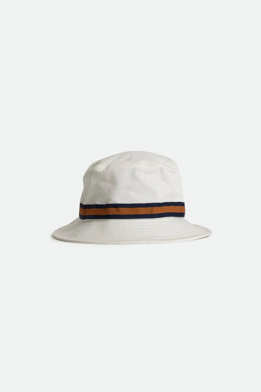 Alton Packable Bucket Hat - Off White/Washed Navy