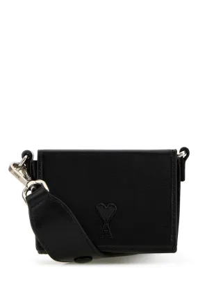 Ami Black Leather Nana Shoulder Bag