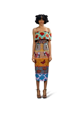 Ankara Dress with Panels