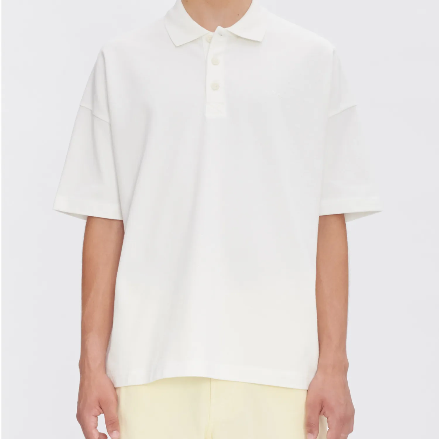 A.P.C. ANTOINE POLO SHIRT, White 