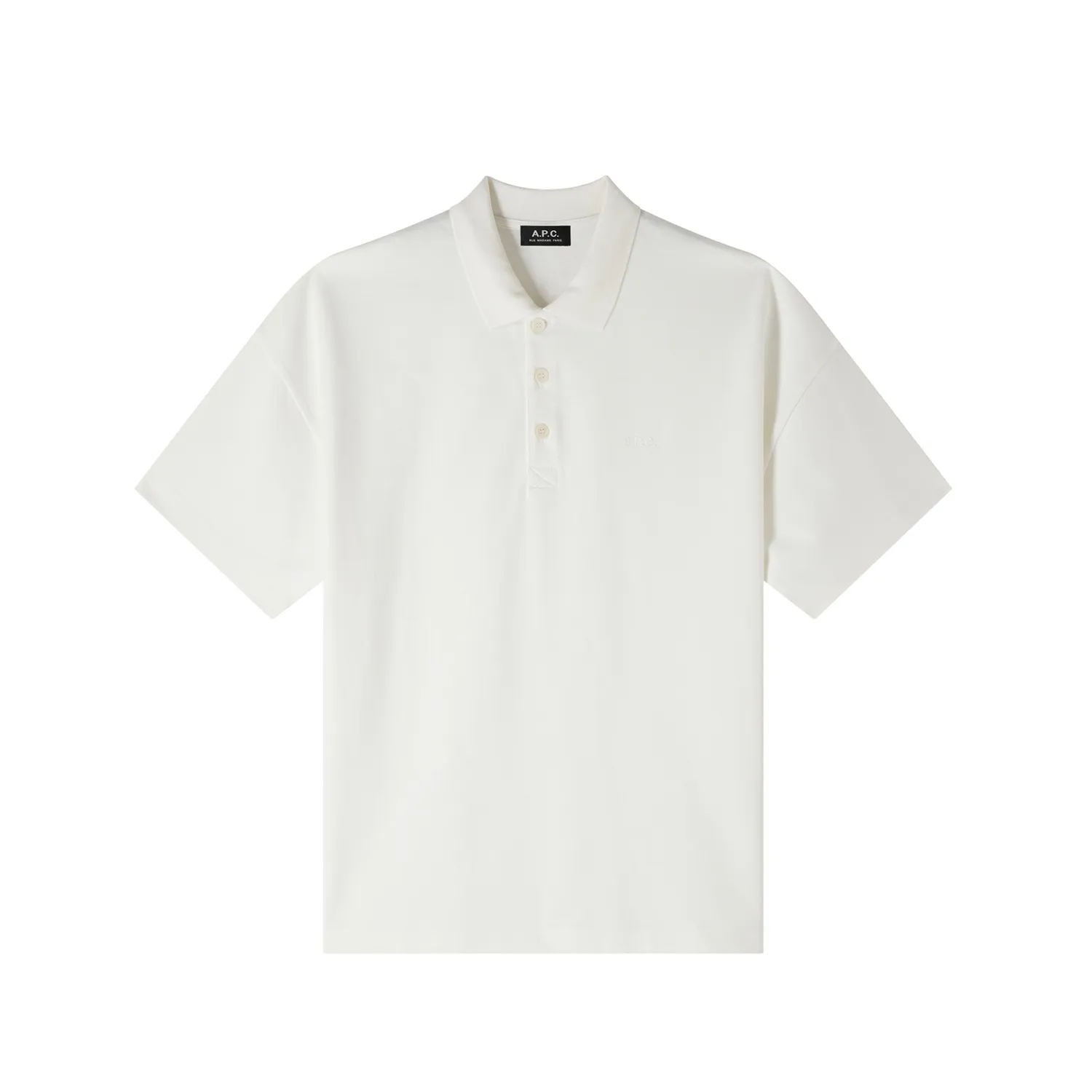 A.P.C. ANTOINE POLO SHIRT, White 