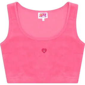 Apee Towelling Crop Top for Women