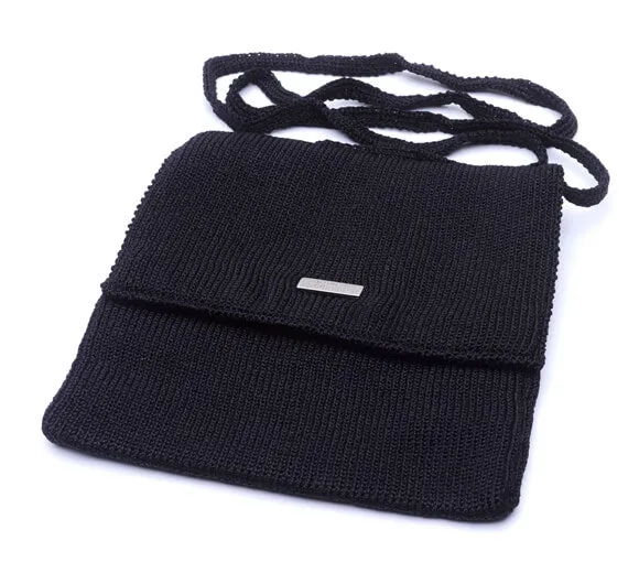  Arcopedico Knit Cross Body Bag in Black  