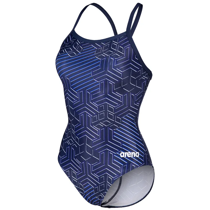 Arena - Kikko Pro Lightdrop Back Ladies Swimsuit - Navy/Multi