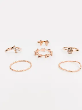 Variety Butterfly Ring Bundle