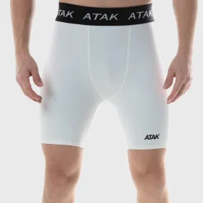 Atak Sports Men's Compression Shorts White