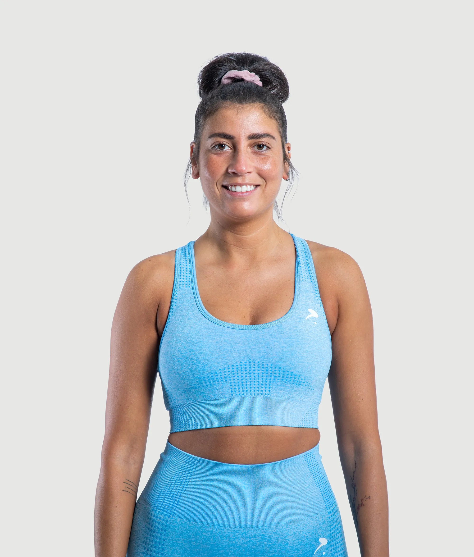 Athena seamless sports bra - Sky blue