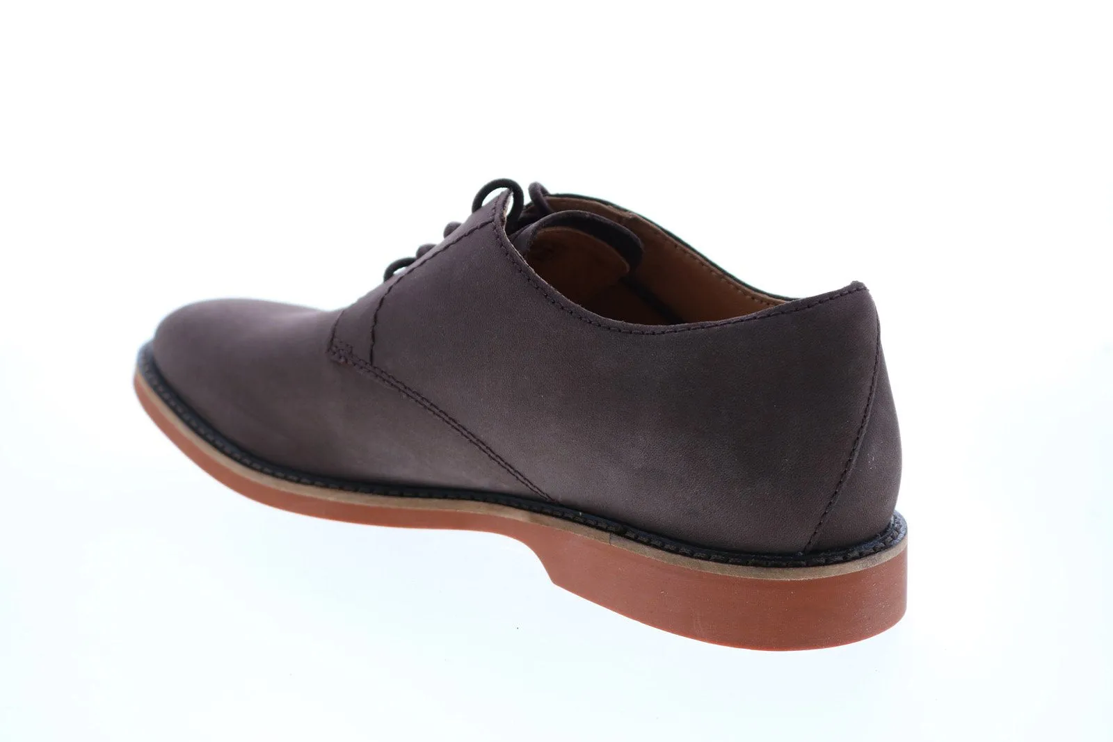 Atticus Lace Mens Brown Nubuck Plain Toe Oxfords