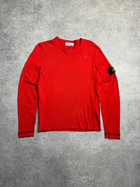 A/W2012 Stone Island Crewneck Stripe Detail Knit Sweater