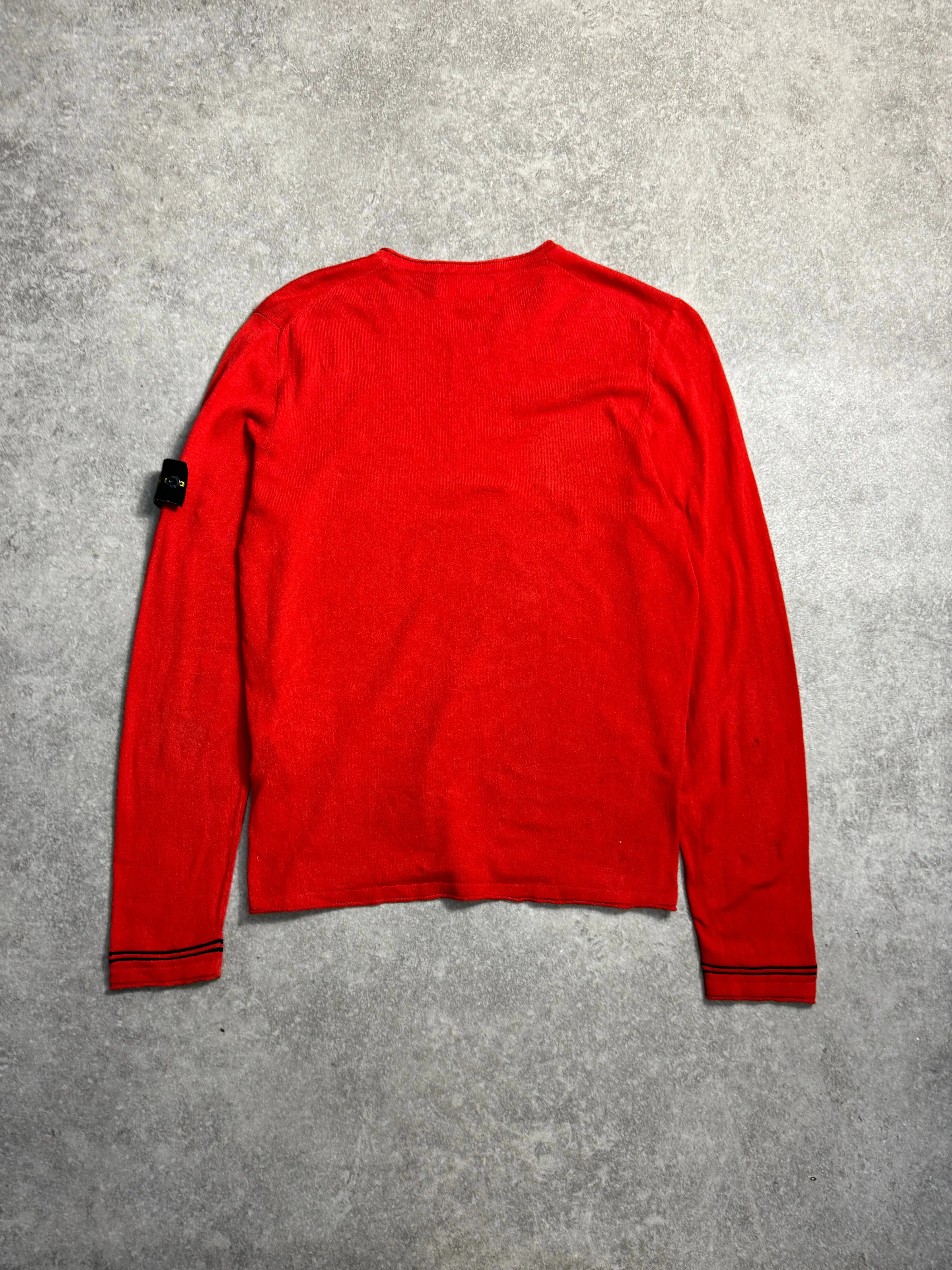 A/W2012 Stone Island Crewneck Stripe Detail Knit Sweater