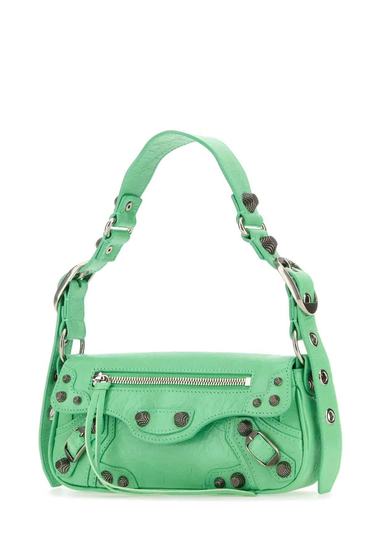 Balenciaga Light Green Leather Le Cagole Sling Xs Shoulder Bag