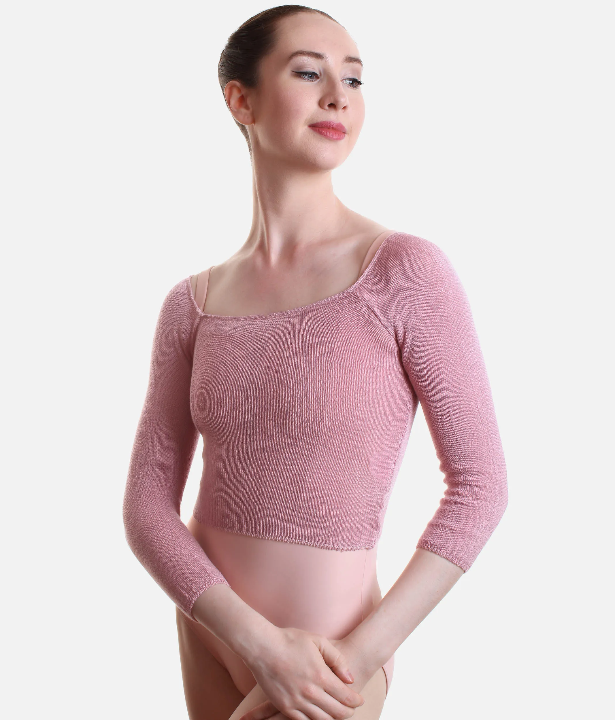 Bamboo Knit Ballet Crop Top - 6620