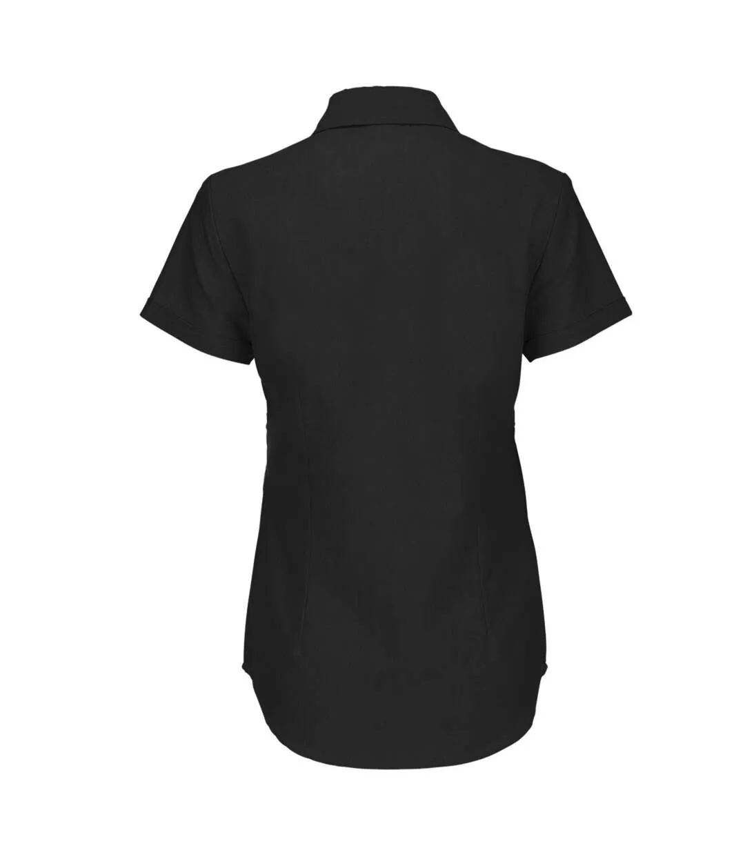 B&C Ladies Oxford Short Sleeve Shirt / Ladies Shirts (Black) - UTBC116