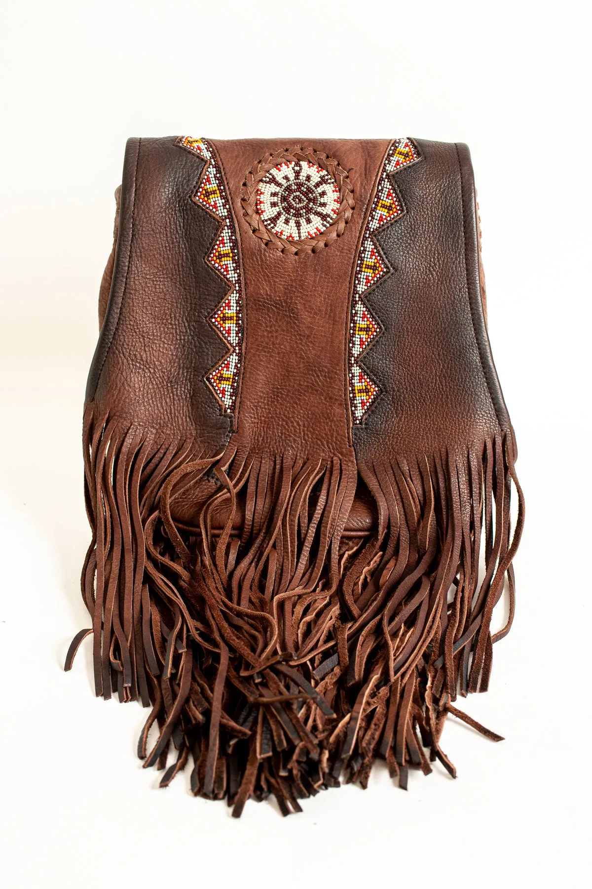 Beaded Bag Acorn with Fringe