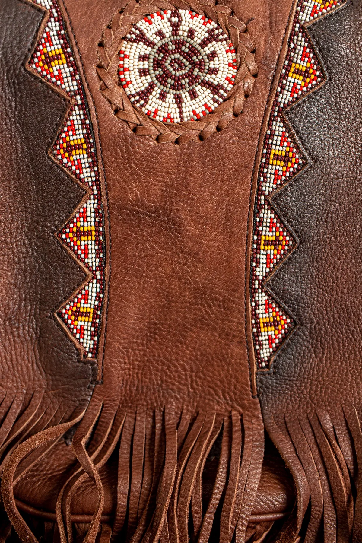 Beaded Bag Acorn with Fringe