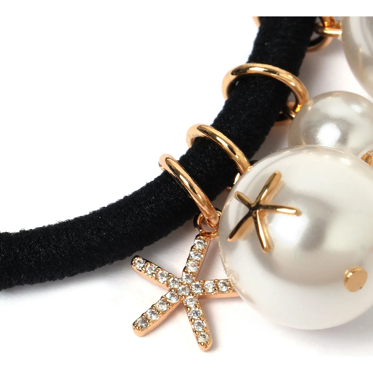 Beaded Pearl Headband Women