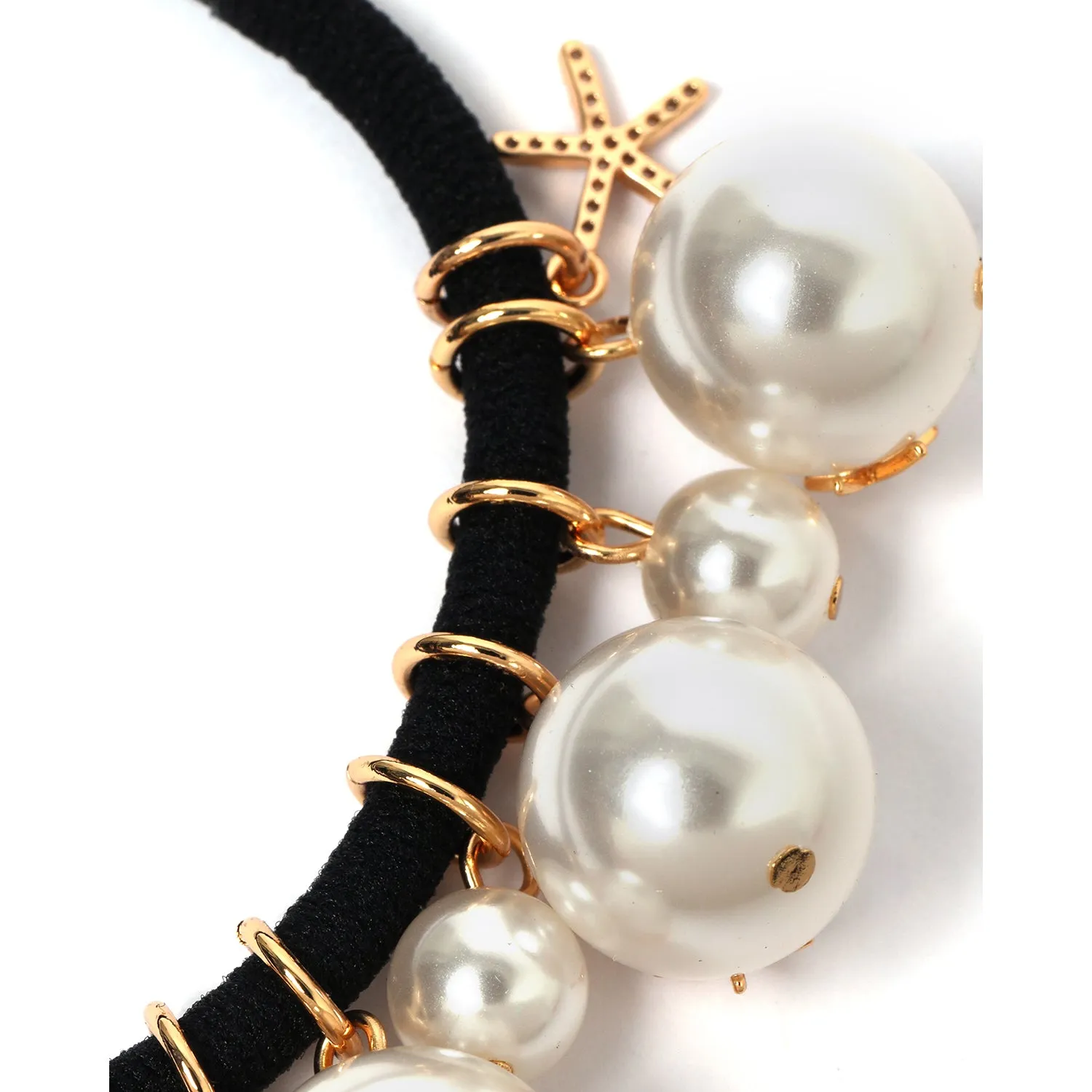 Beaded Pearl Headband Women