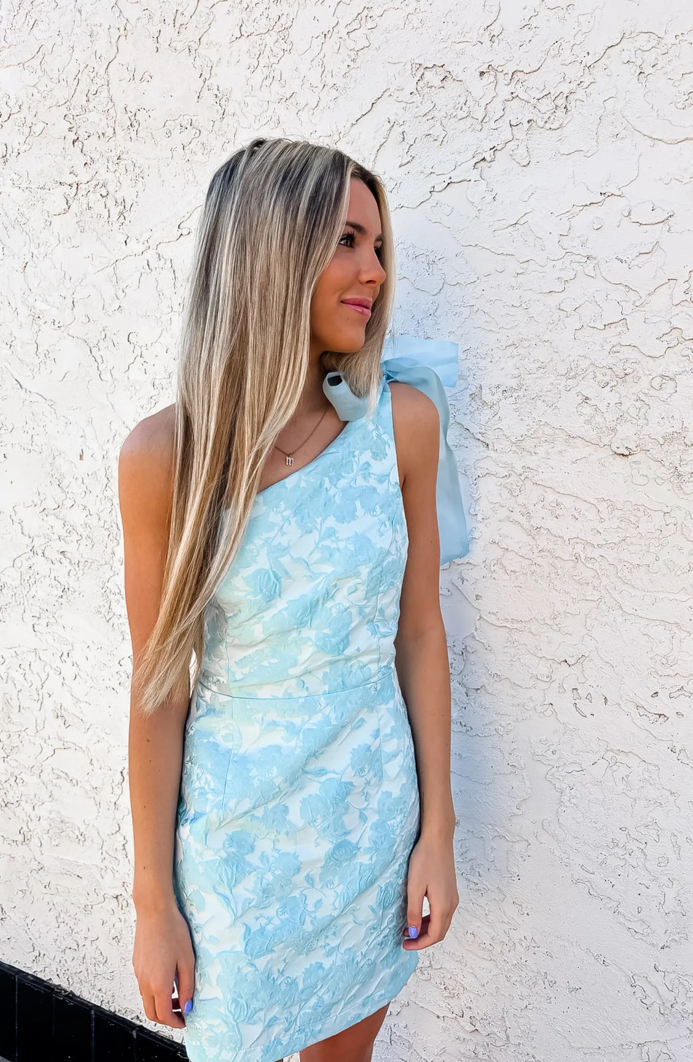 Perfection Blue One Shoulder Dress