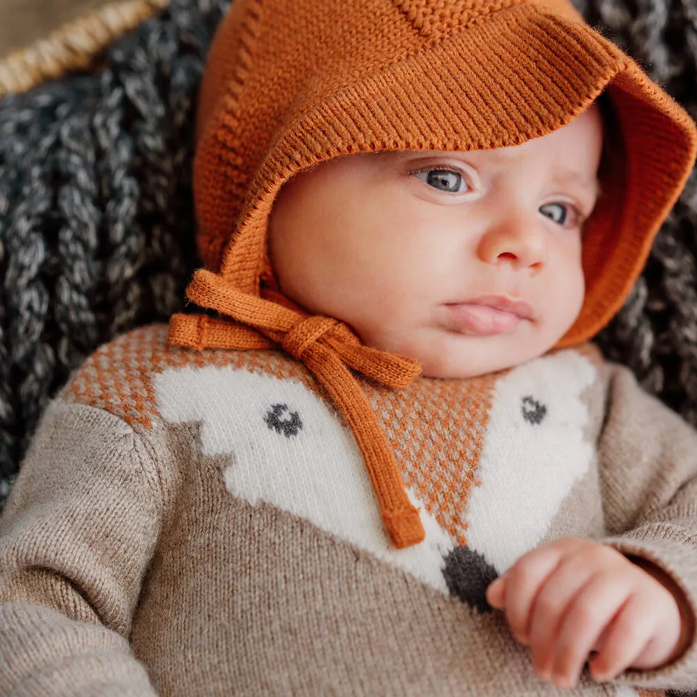 Beige Cashmere Knit Romper