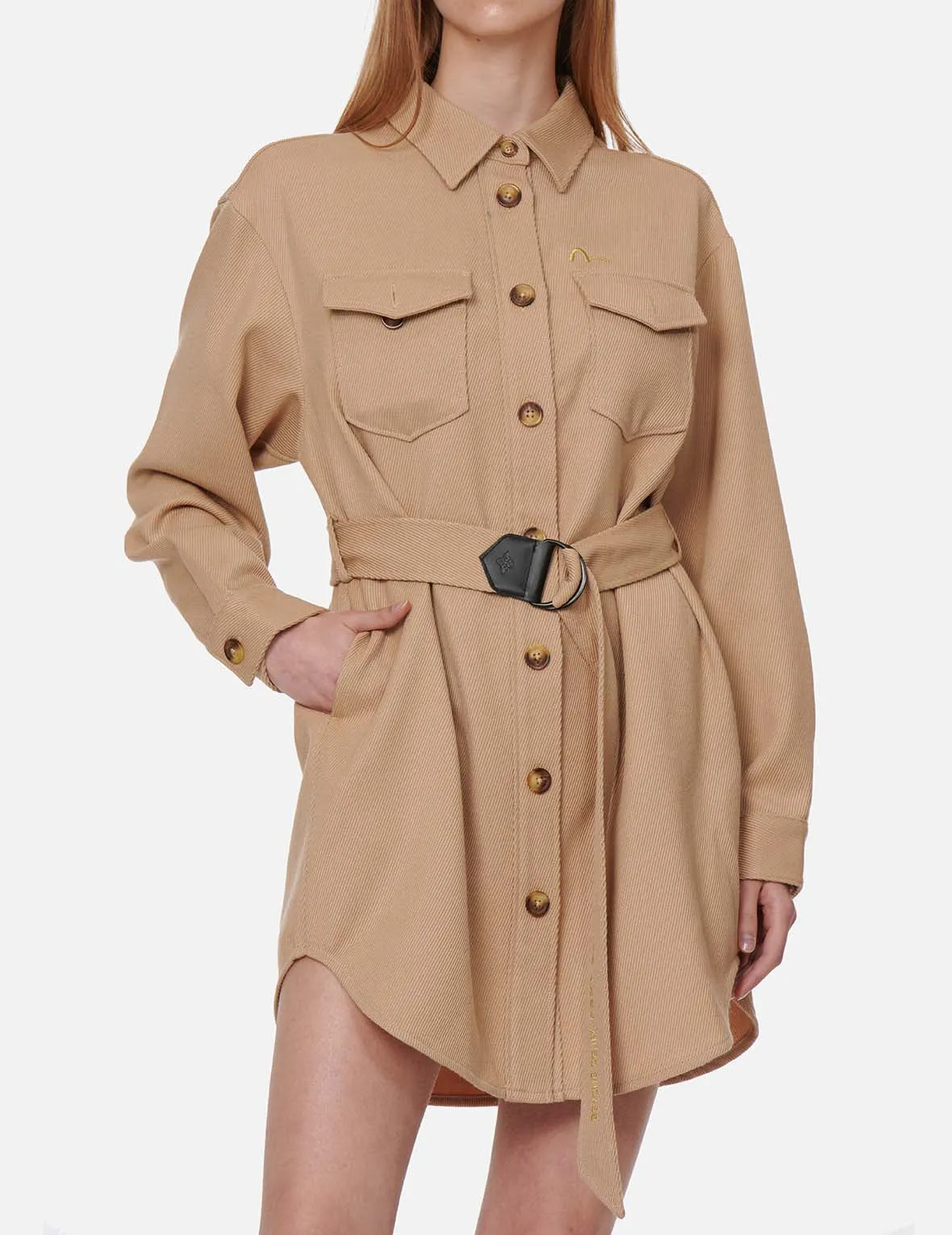 Belted Shirt Dress