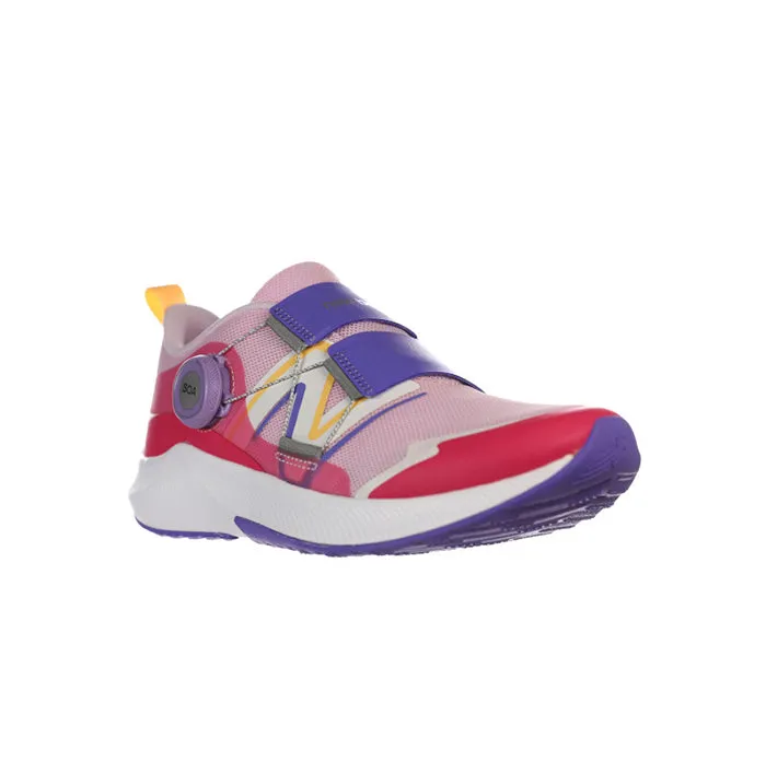 Big Girl New Balance Dynasoft Reveal v4 Boa in Light Raspberry/Hi-Pink/ Electric Indigo