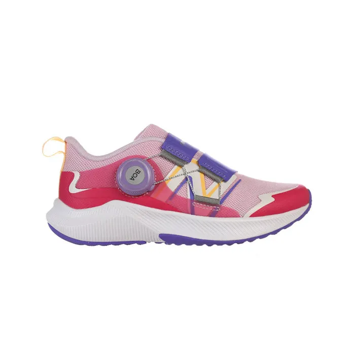 Big Girl New Balance Dynasoft Reveal v4 Boa in Light Raspberry/Hi-Pink/ Electric Indigo