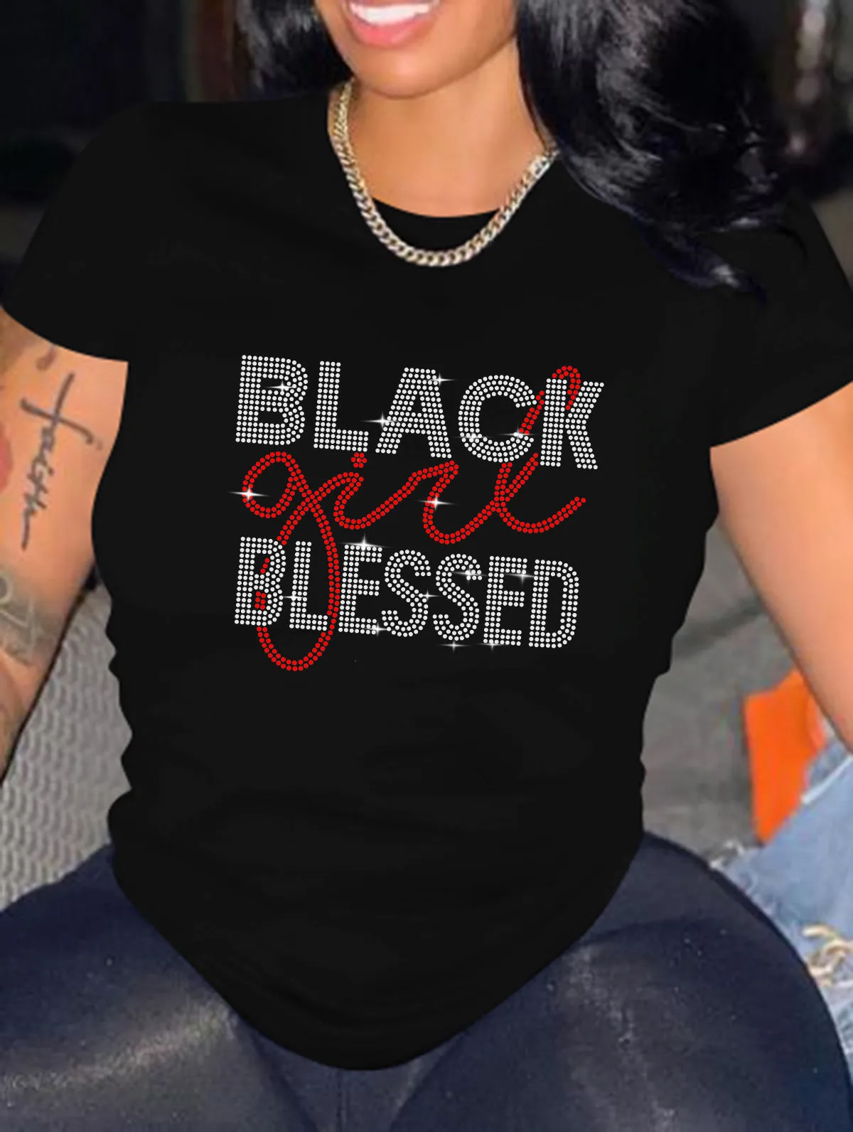 Black Girl Bling Blessed T-Shirt