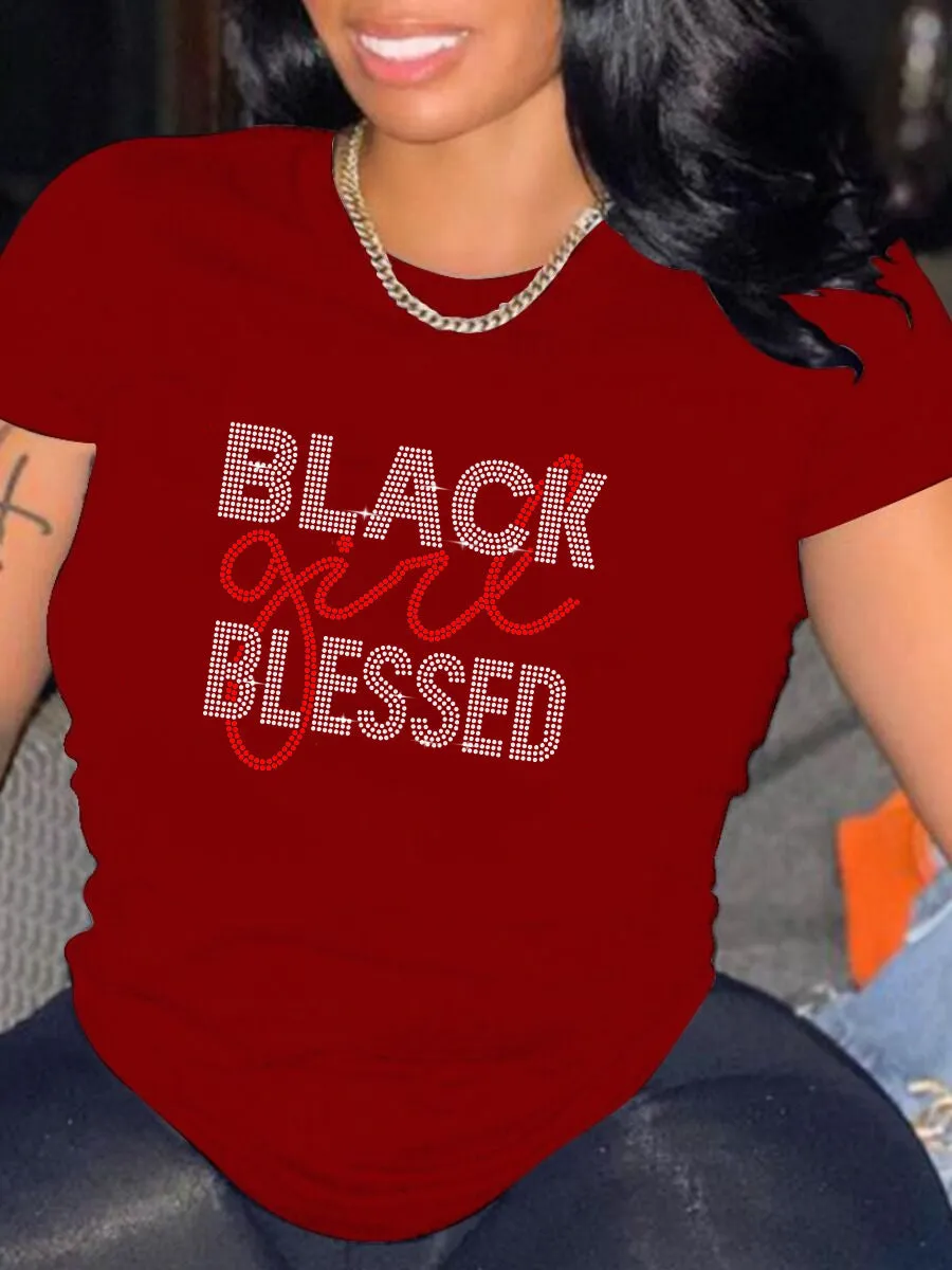 Black Girl Bling Blessed T-Shirt